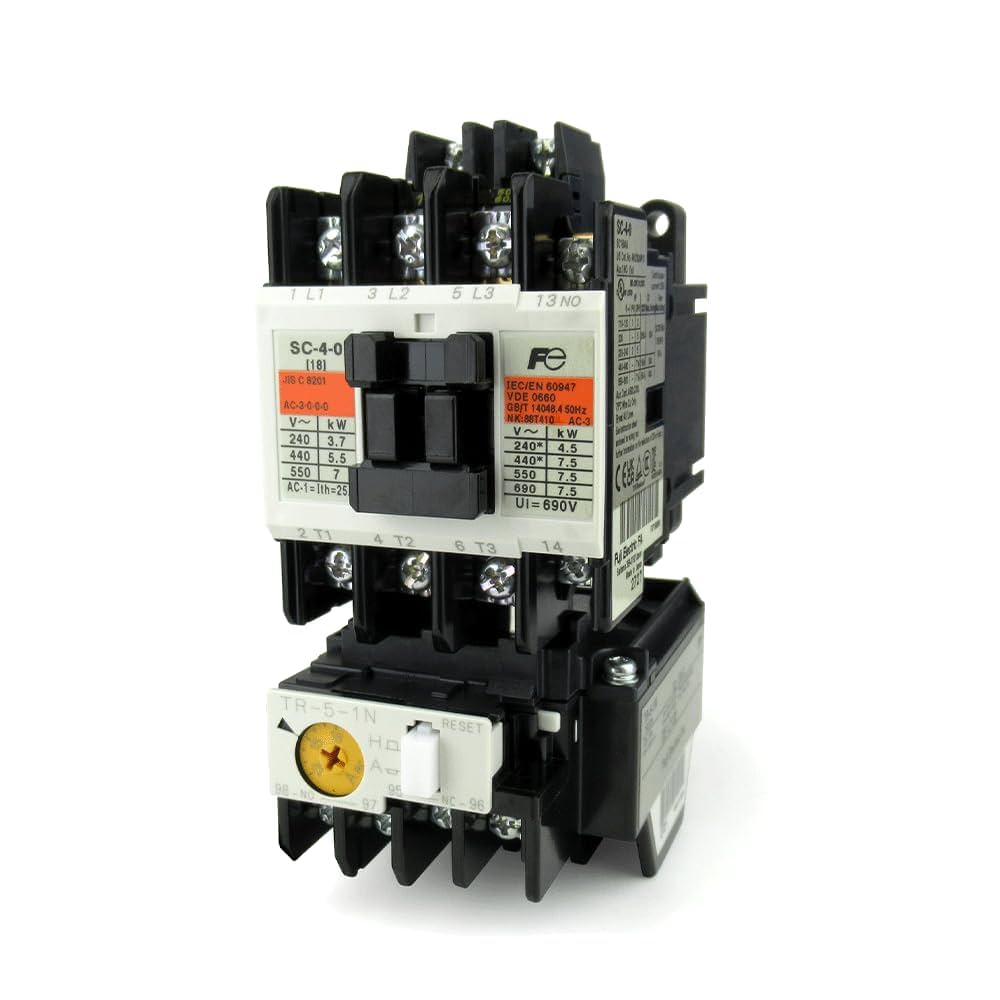 Amazon.co.jp: 富士電機 SW-4-0 AC200V 1.5KW 標準形電磁開閉器